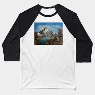 Quiet Mountain River Baseball T-Shirt